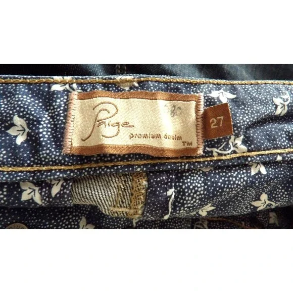 Paige Premium Denim Coldwater Canyon Bell Flare Dark Jeans Size 27 USA size 4 - Picture 8 of 16